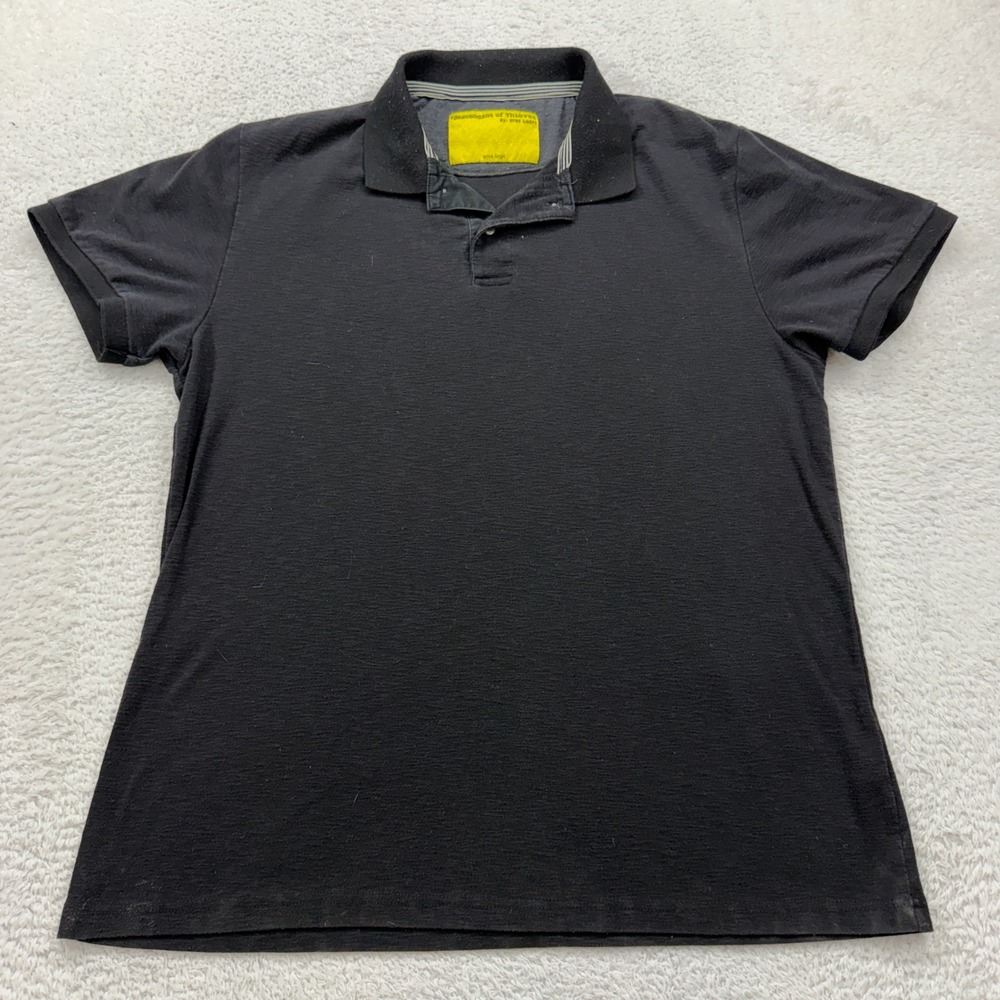 Descendant of Thieves Black Polo Shirt By Bres Ladro Mens Extra‎ Large